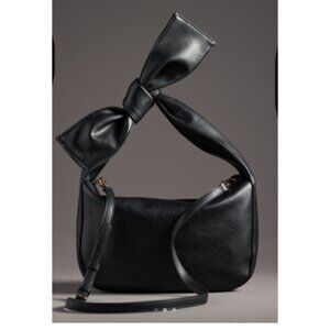 NWT-Anthropologie Melie Bianco Marni Bow Bag - Black